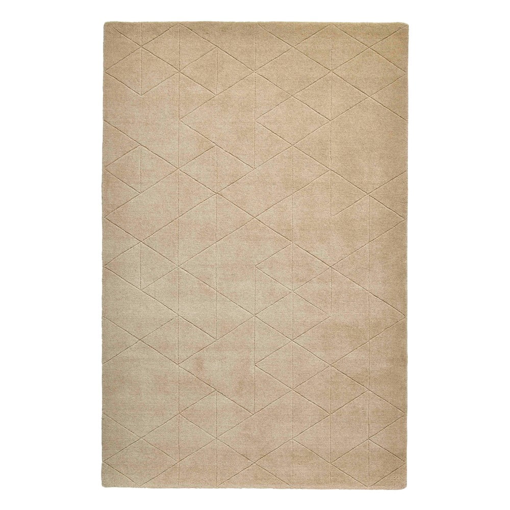 E-shop Béžový vlnený koberec Think Rugs Kasbah, 120 x 170 cm