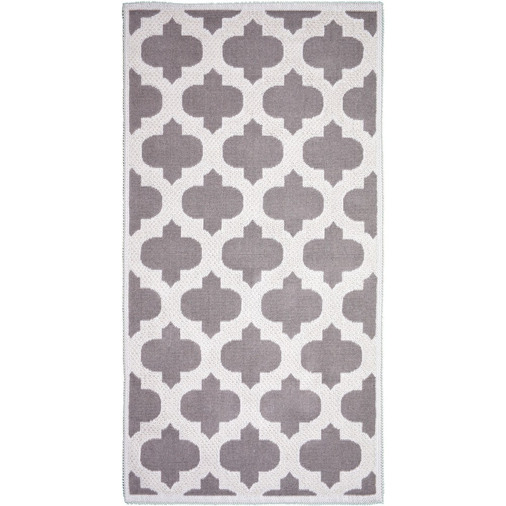 E-shop Béžový bavlnený koberec Vitaus Madalyon, 60 × 90 cm