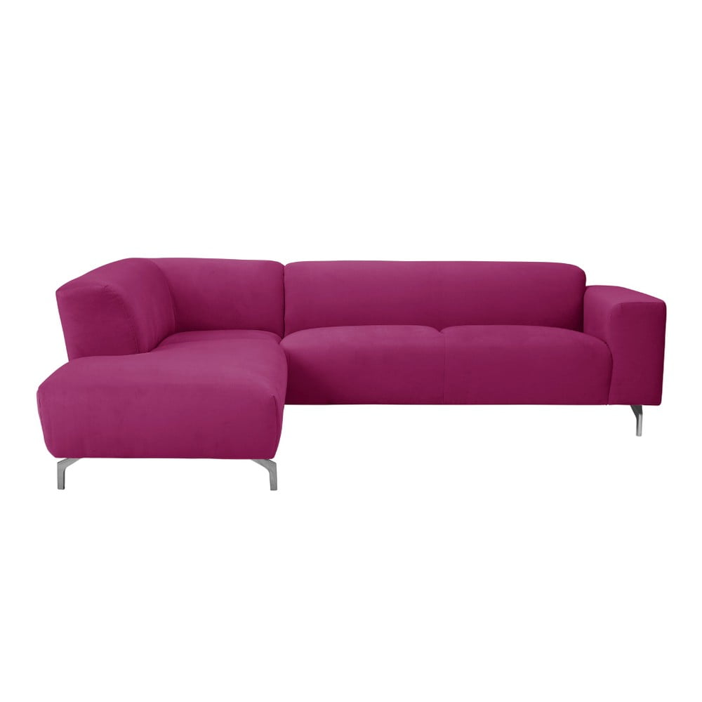 Ružová rohová pohovka Windsor & Co Sofas Orion, ľavý roh