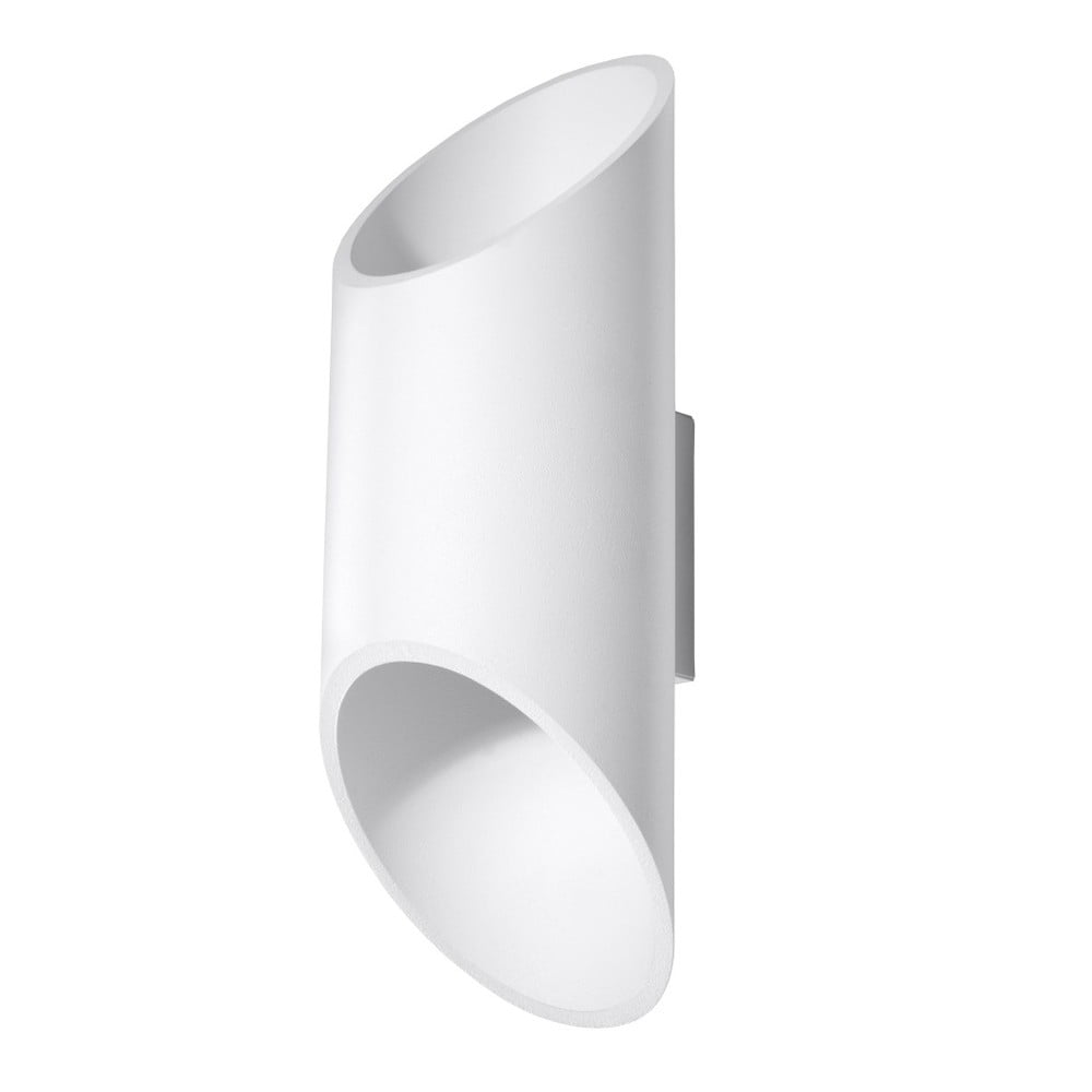 E-shop Biele nástenné svietidlo Nice Lamps Nixon, dĺžka 30 cm