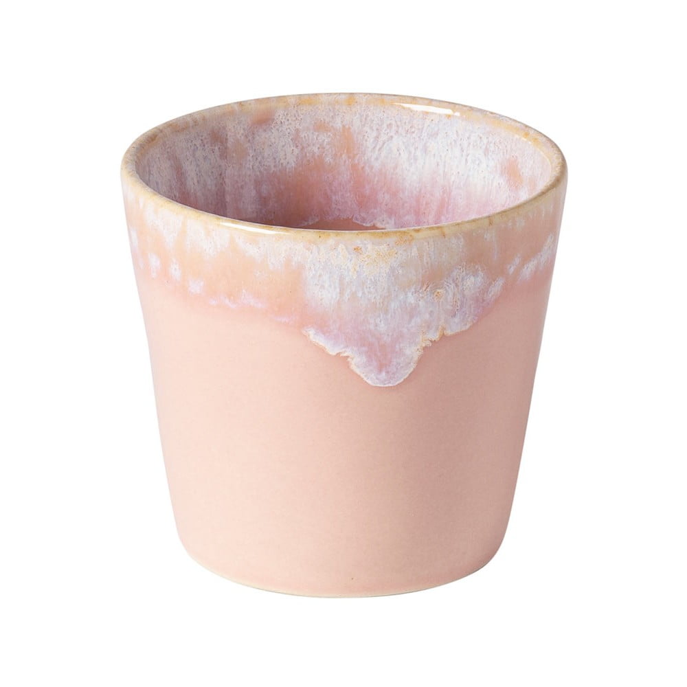 E-shop Bielo-ružový kameninový hrnček na espresso Costa Nova, 200 ml
