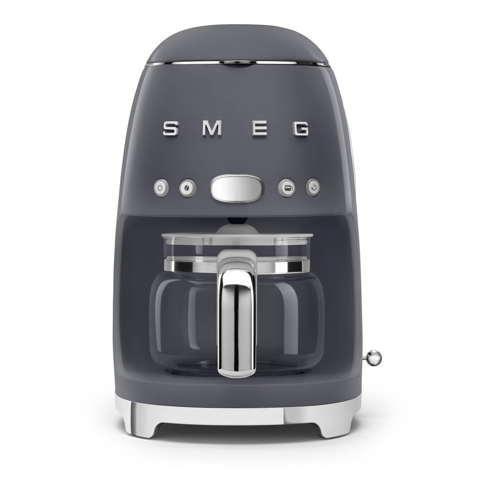 Sivý kávovar na prekvapkávanú kávu Retro Style – SMEG