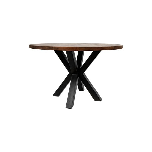 Guľatý jedálenský stôl s doskou z mangového dreva HMS collection, ⌀ 140 cm