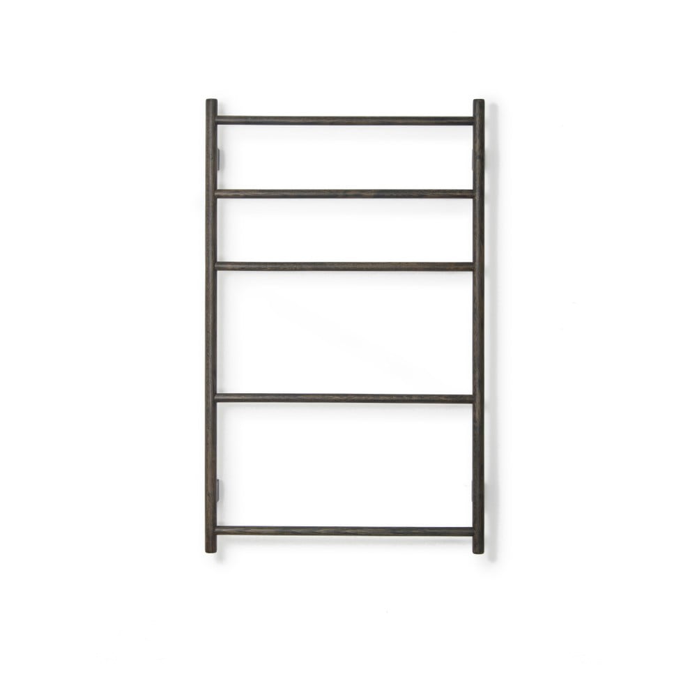 Obrázok Čierny nástenný držiak z dubového dreva na uteráky Wireworks Towel Rail Wallbar