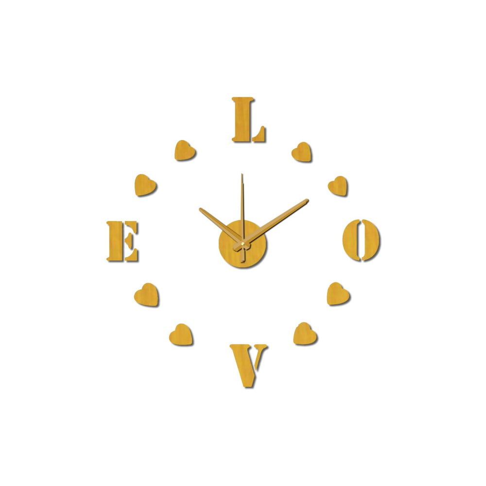 E-shop Nástenné nalepovacie hodiny Mauro Ferretti Love, ⌀ 60 cm