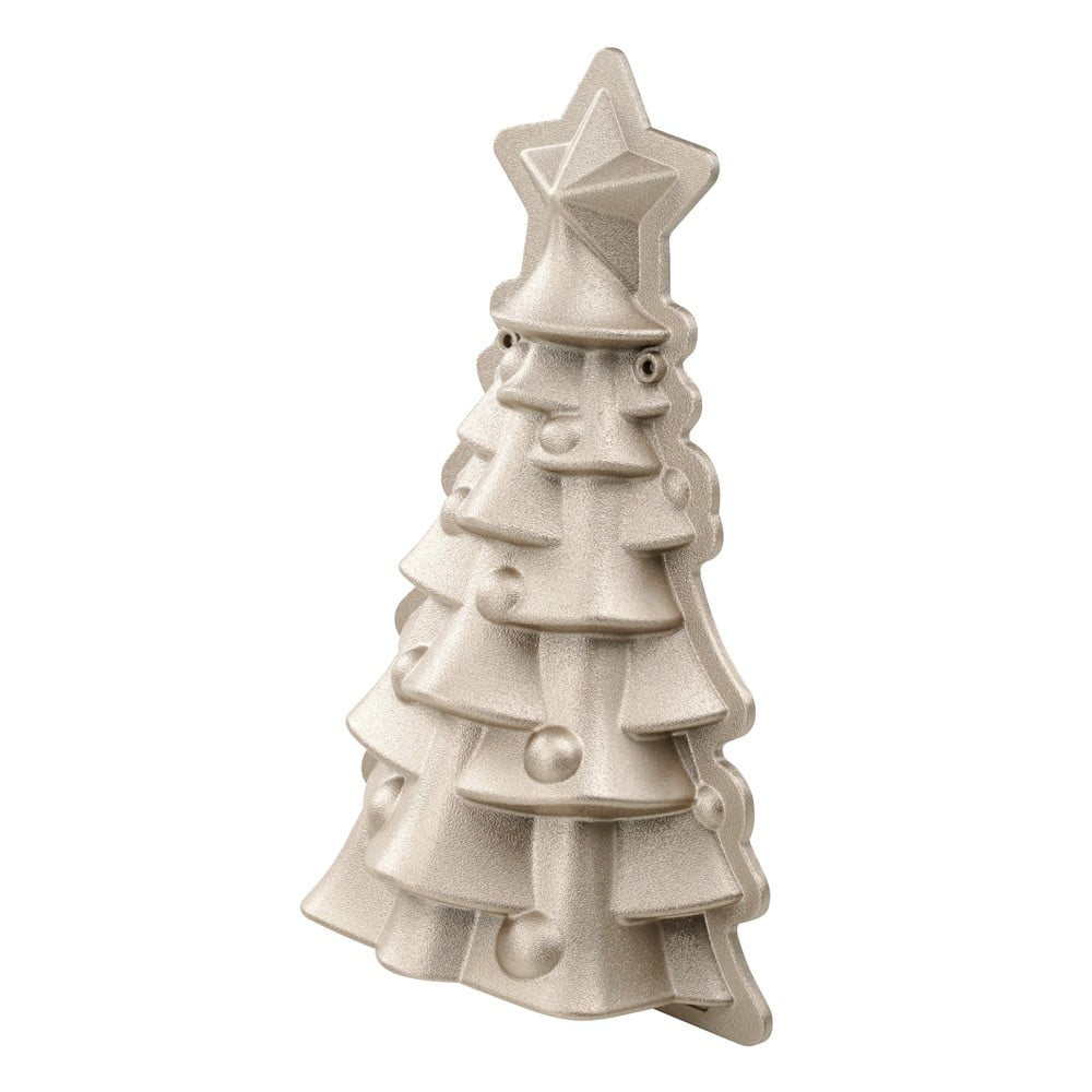 E-shop Béžová hliníková forma na pečenie Dr. Oetker White Christmas Baking, 16 x 26 cm