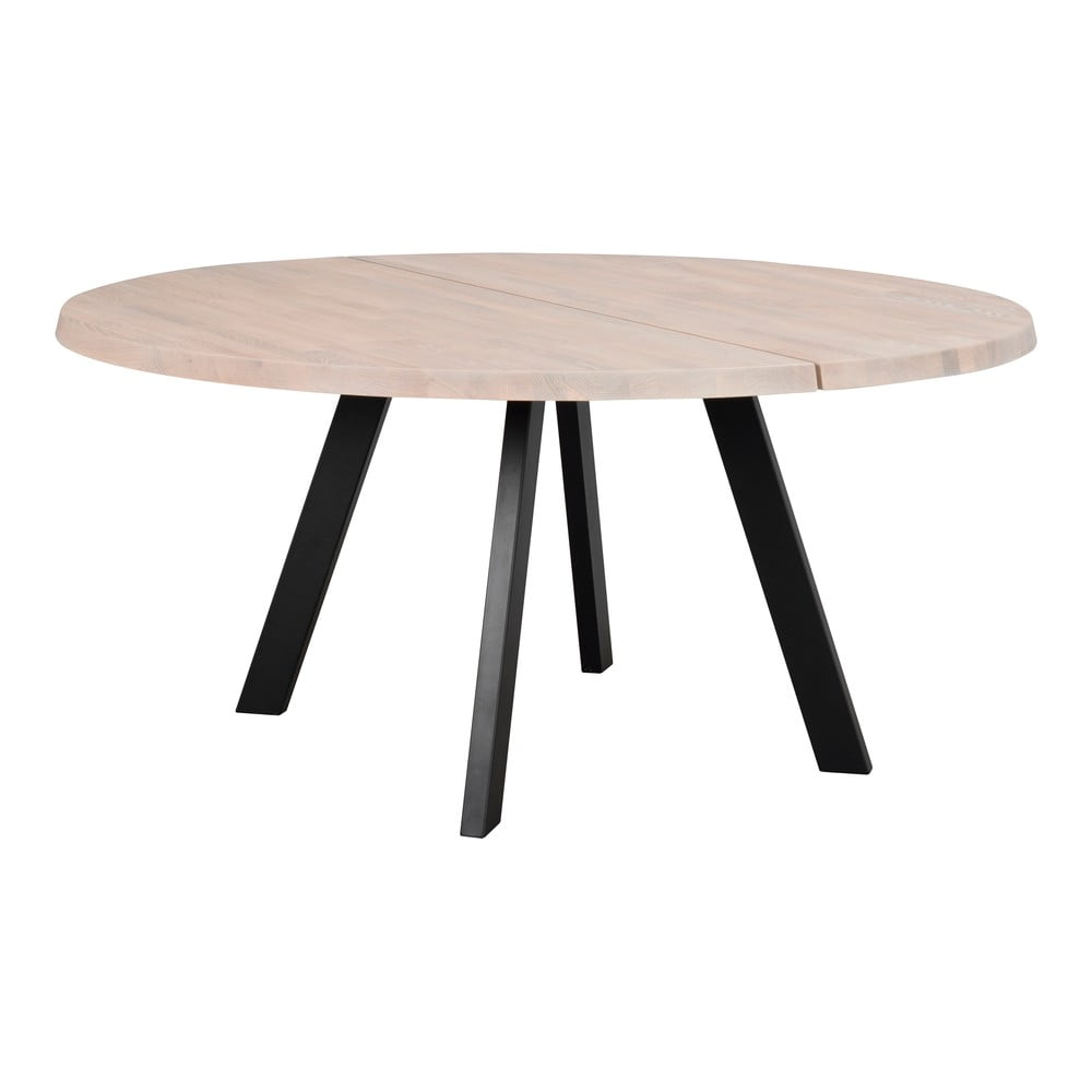 E-shop Okrúhly jedálenský stôl z bieleného dubového dreva Rowico Freddie, ø 160 cm