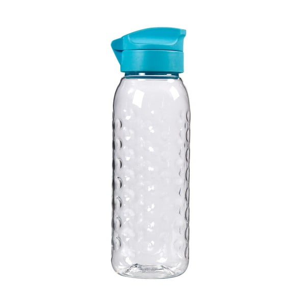 Fľaša s modrým viečkom Curver Dots, 450 ml