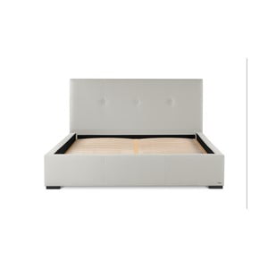 Krémovobiela dvojlôžková posteľ s úložným priestorom Guy Laroche Home Serenity, 140 × 200 cm