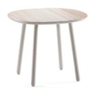 Sivý jedálenský stôl z masívu EMKO Naïve, ⌀ 90 cm