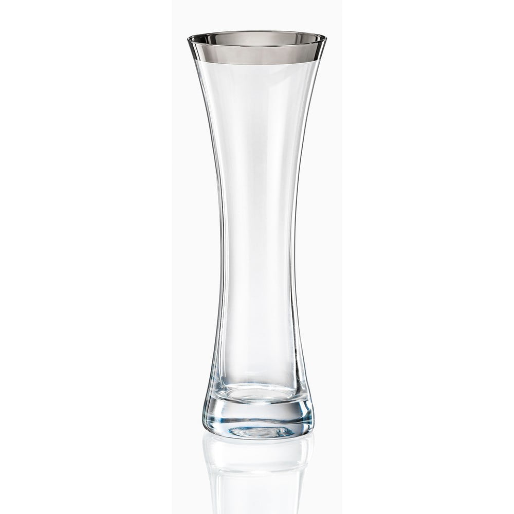 E-shop Sklenená váza Crystalex Frost, výška 19,4 cm
