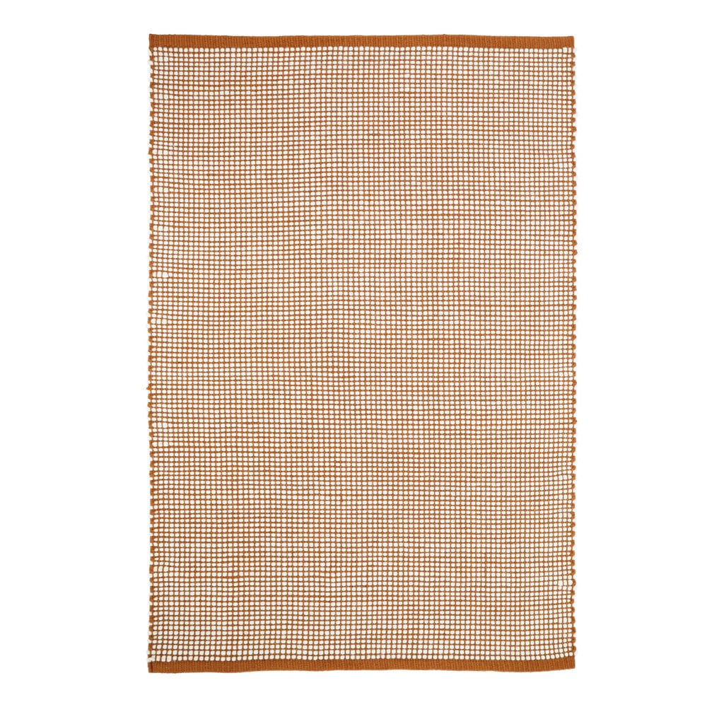 E-shop Oranžový koberec s podielom vlny 130x70 cm Bergen - Nattiot