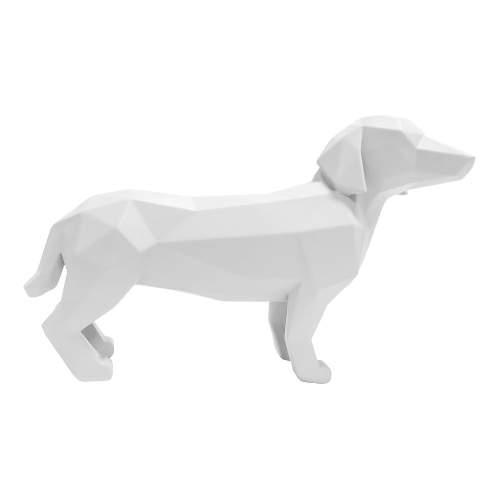 Obrázok Matne biela soška PT LIVING Origami Standing Dog, výška 20,8 cm