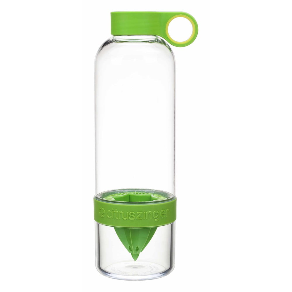 Citruszinger, fľaša na vodu a citrusy, zelená