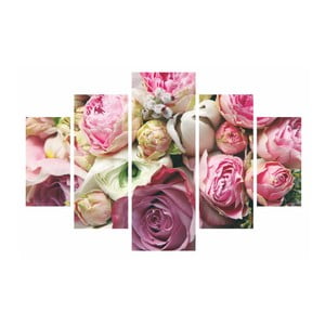 Viacdielny obraz Roses Are Pink, 92 × 56 cm