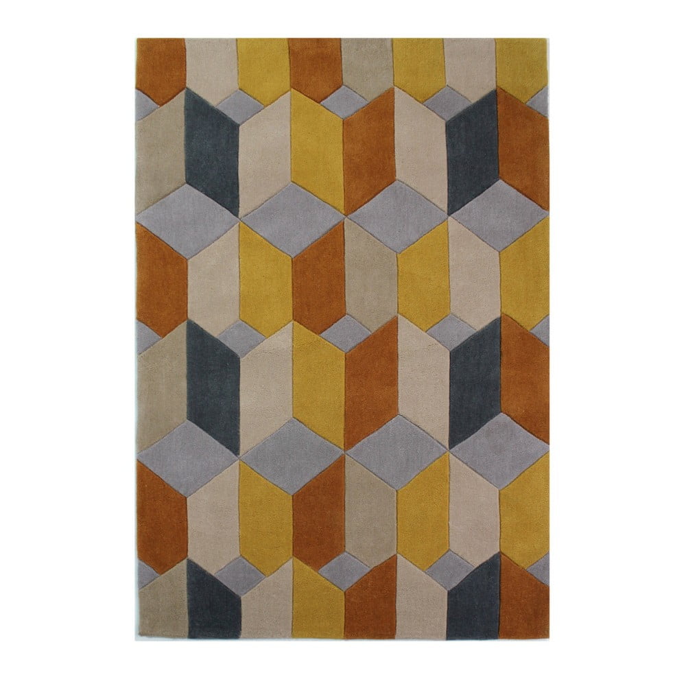 Obrázok Koberec Flair Rugs Infinite Scope Ochre, 120 x 170 cm