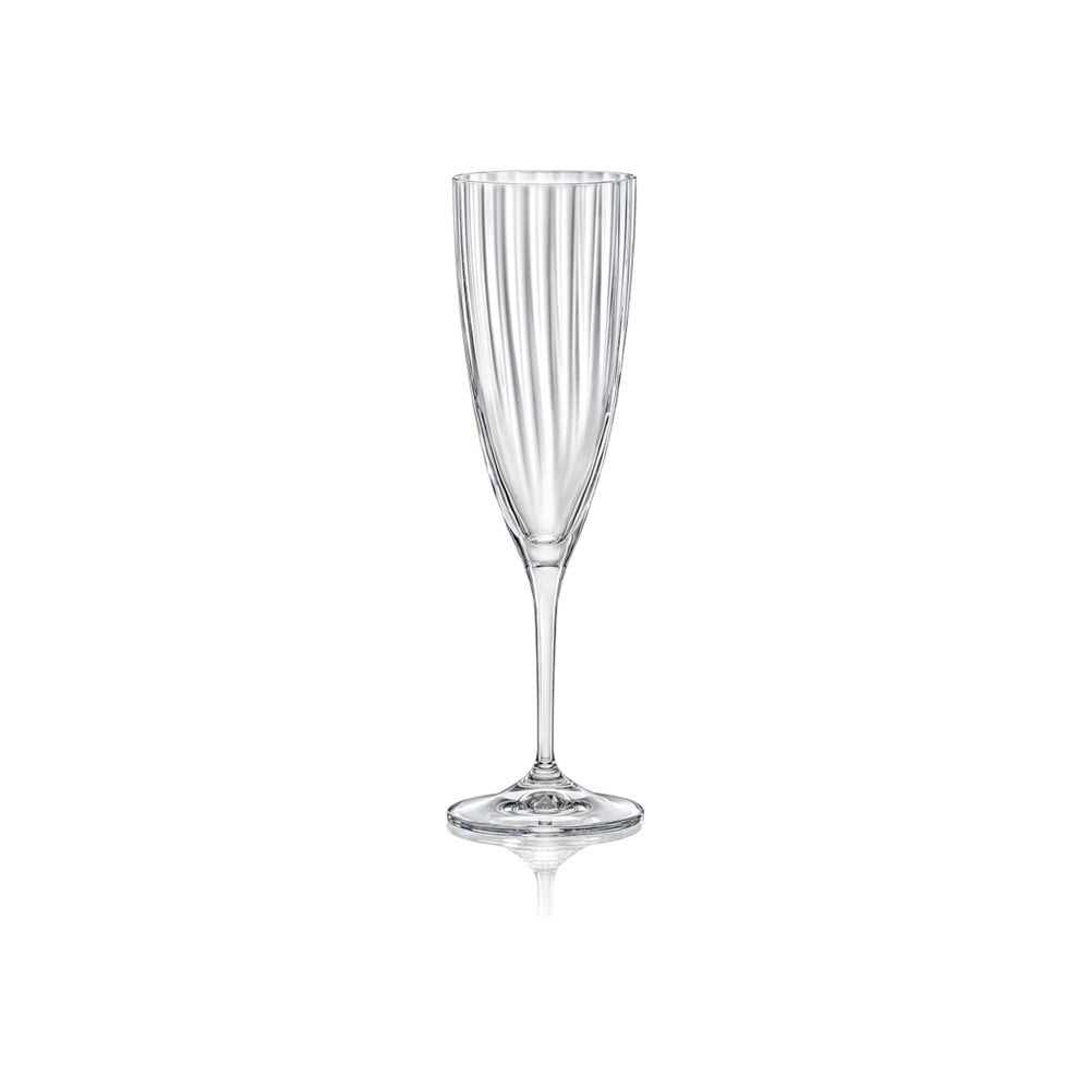 E-shop Súprava 6 pohárov na šampanské Crystalex Kate Optic, 220 ml