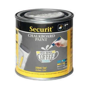 Sivá tabulová barva na vódní bázi Securit® Chalkboard, 250 ml