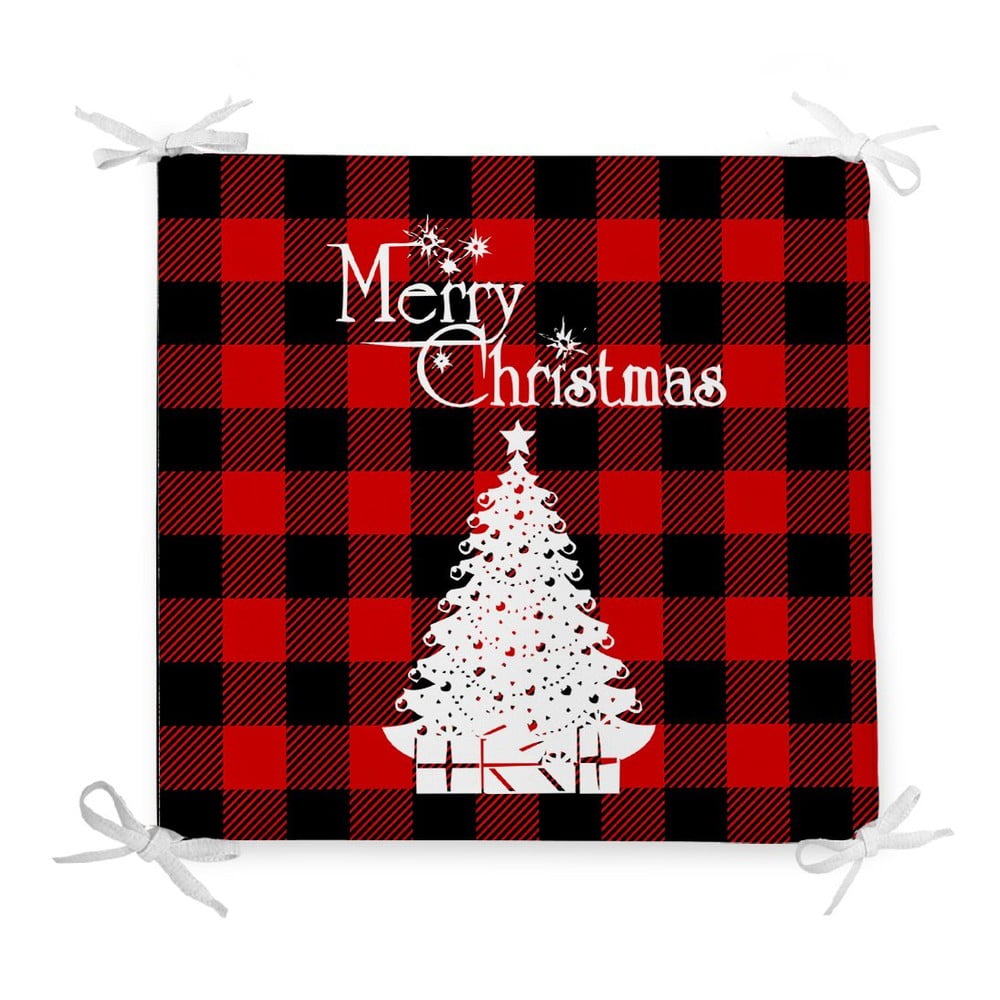 E-shop Vianočný sedák s prímesou bavlny Minimalist Cushion Covers Xmas Tree, 42 x 42 cm