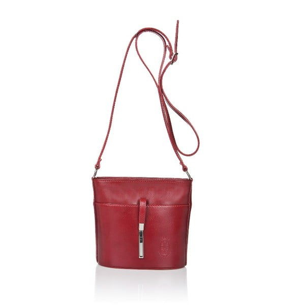Červená kožená kabelka Markes Calf Mini