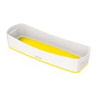 Bielo-žltý stolový organizér Leitz MyBox, dĺžka 31 cm