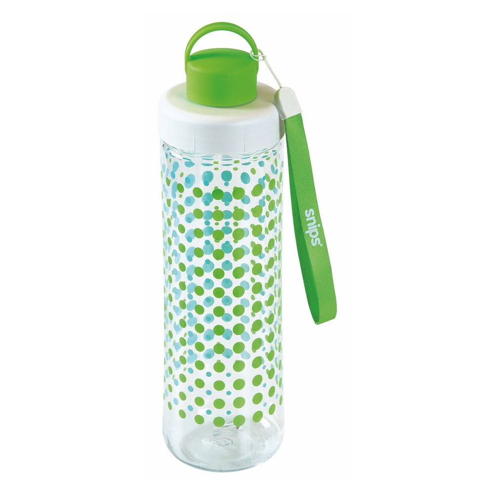 E-shop Zelená fľaša na vodu Snips Decorated, 750 ml