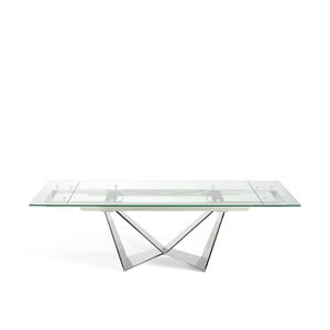 Rozkladací jedálenský stôl so sklenenou doskou Ángel Cerdá Freeze