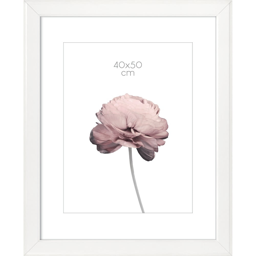 E-shop Biely rámček na fotografiu Styler Malmo, 47 x 57 cm