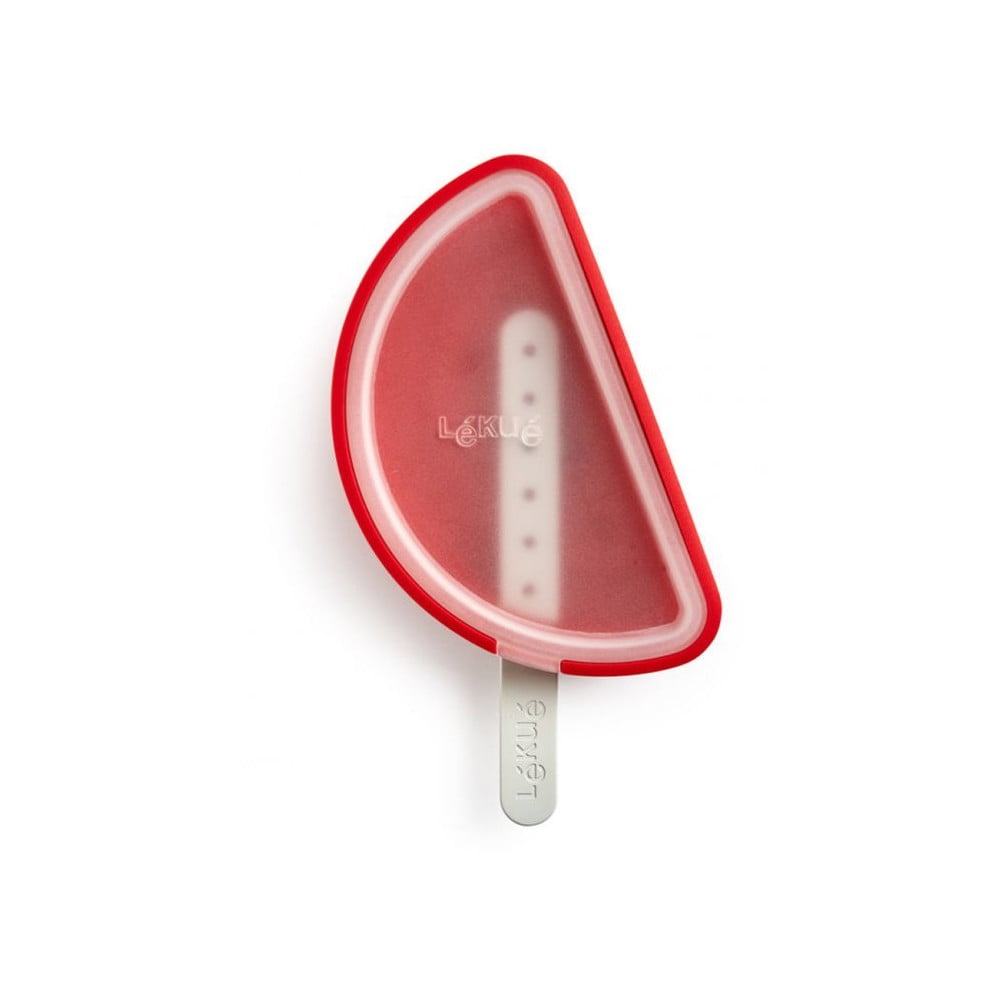 E-shop Červená silikónová forma na zmrzlinu v tvare melóna Lékué