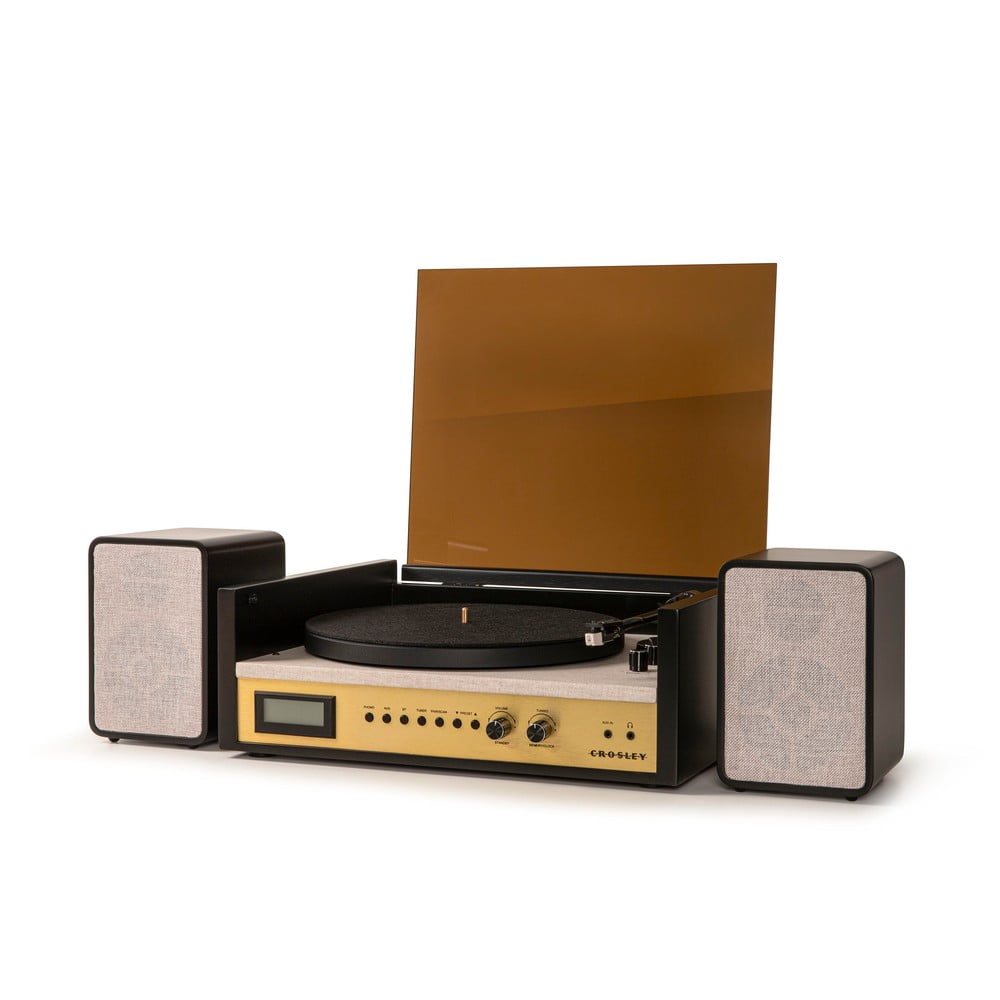 E-shop Hnedo-čierny gramofón Crosley Coda