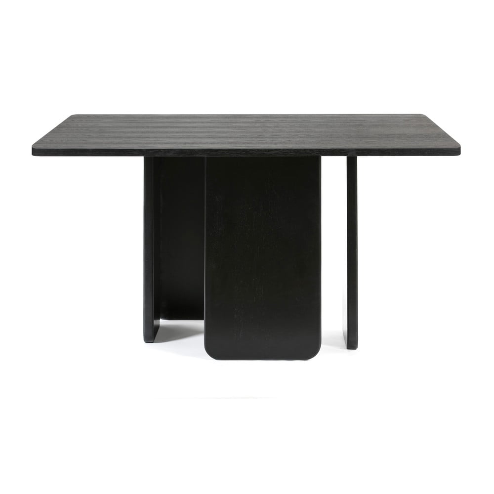 E-shop Čierny jedálenský stôl Teulat Arq, 137 x 137 cm