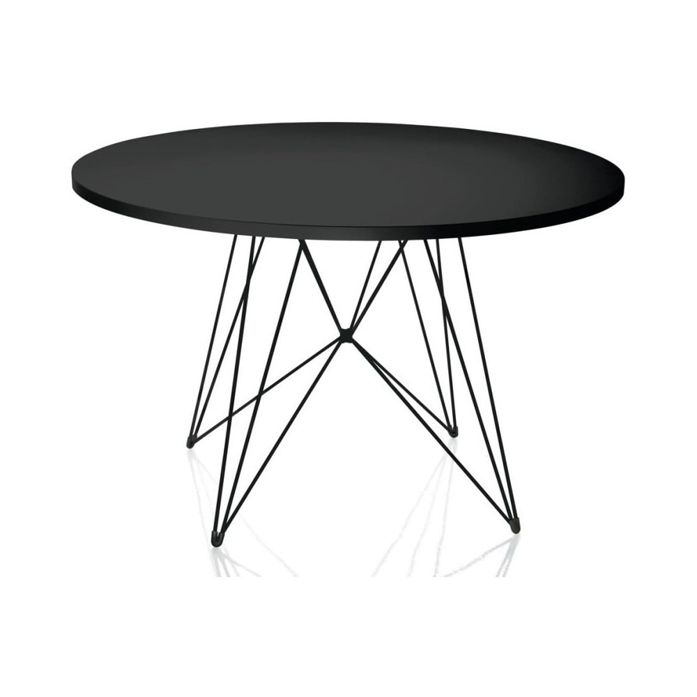 Čierny jedálenský stôl Magis Bella, ø 120 cm