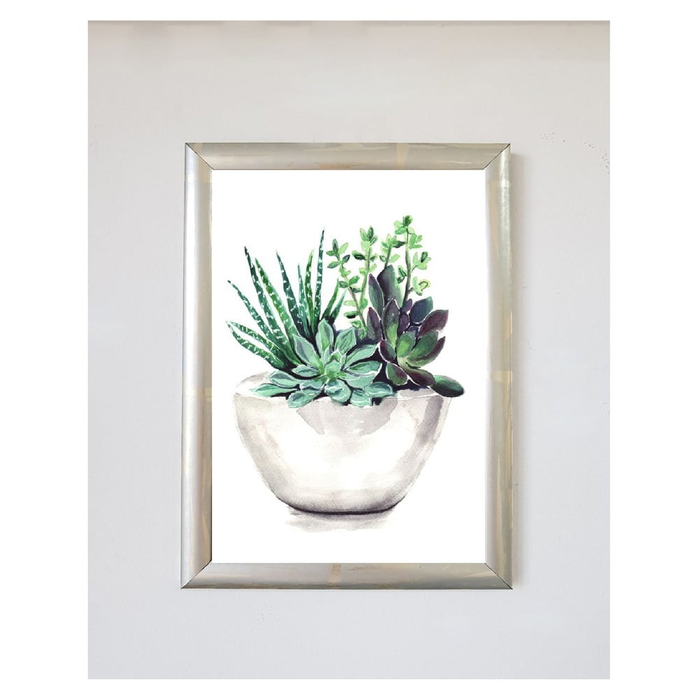 E-shop Plagát 20x30 cm Green Leaf Vase - Piacenza Art