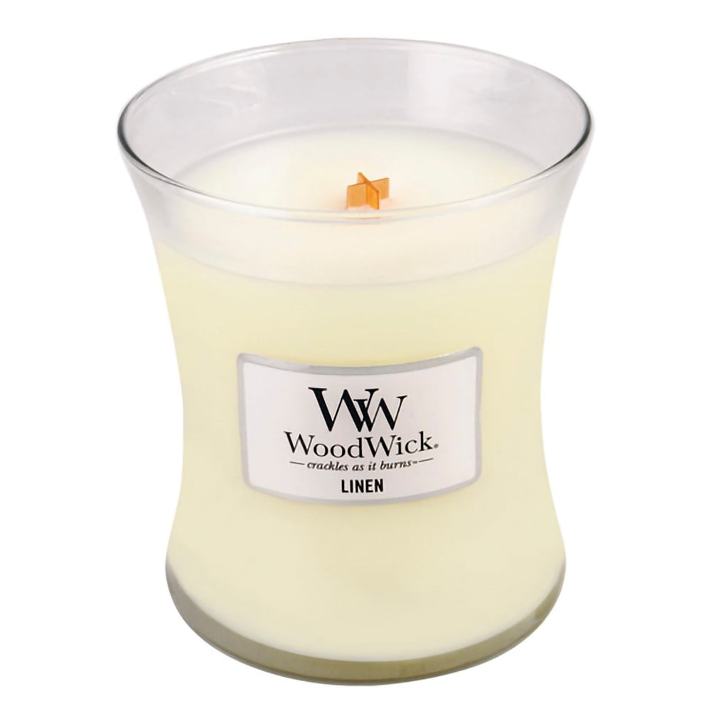 Obrázok WOODWICK Linen Medium Candle 275 g (5038581057873)