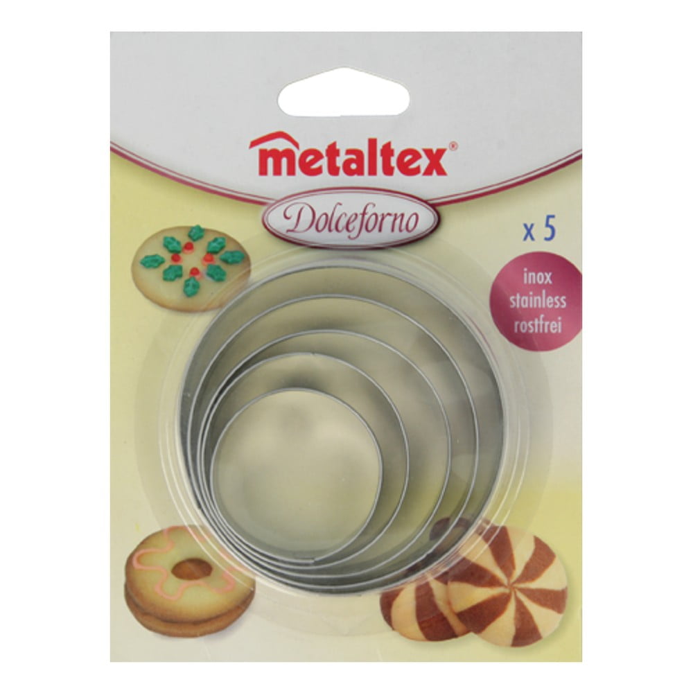 Obrázok Sada 5 vykrajovadiel v tvare kruhu Metaltex Cookie Cutters