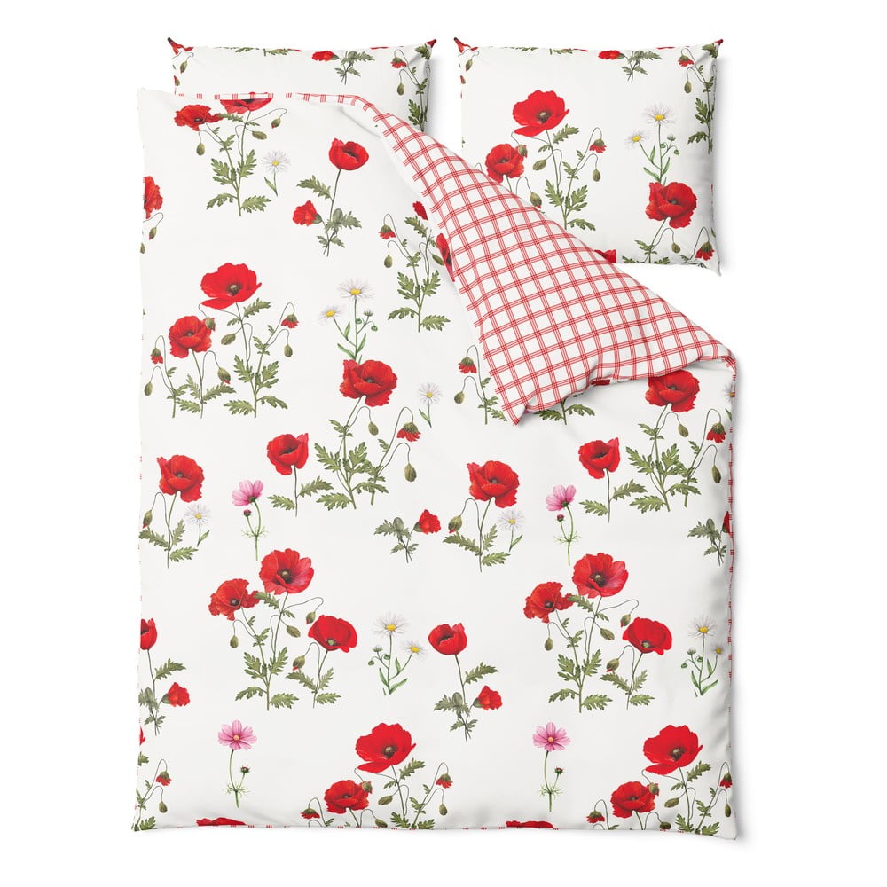 E-shop Bavlnené obliečky na dvojlôžko Bonami Selection Poppy, 160 x 220 cm