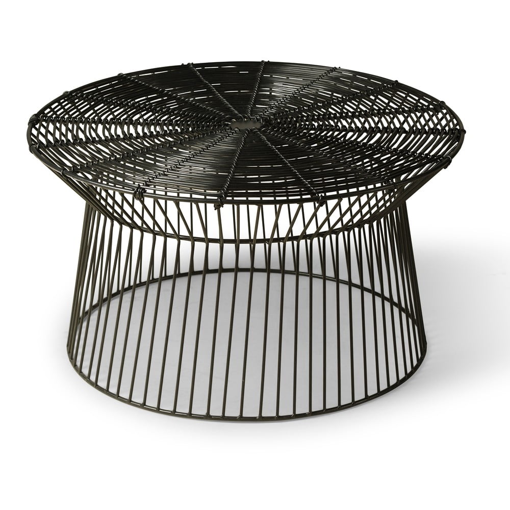 E-shop Čierny záhradný stolík Bonami Selection Fleur, ø 76 cm
