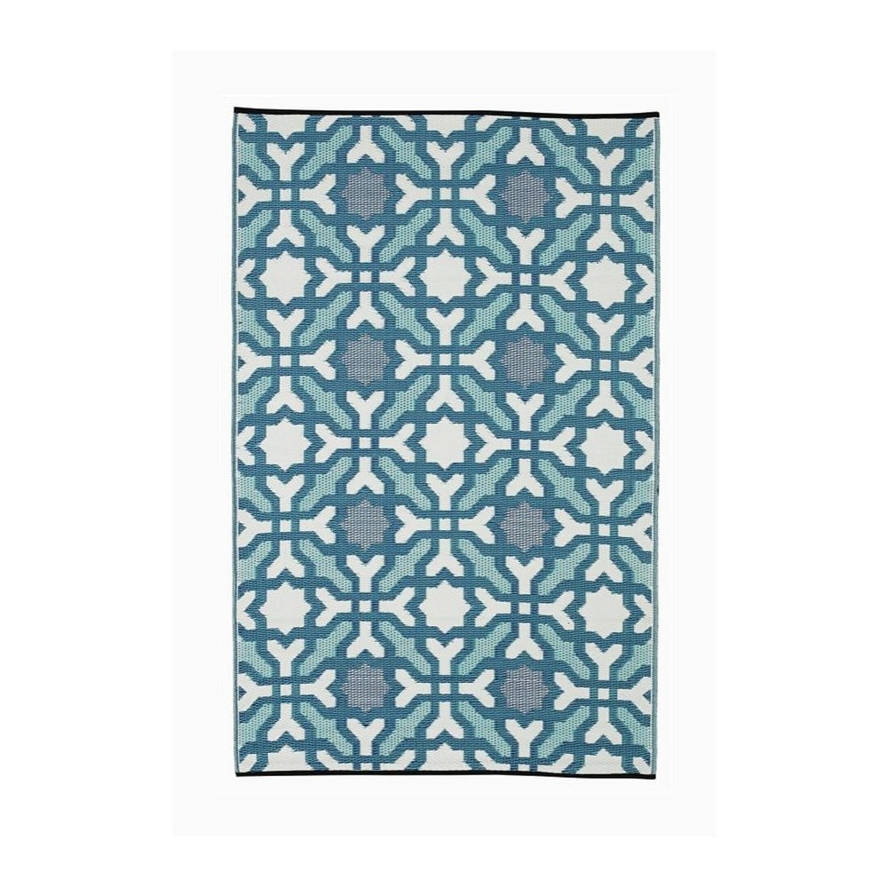 E-shop Modro-sivý obojstranný vonkajší koberec z recyklovaného plastu Fab Hab Seville, 120 x 180 cm