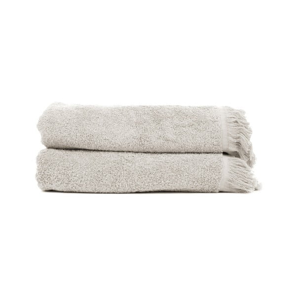 Súprava 2 béžových osušiek zo 100% bavlny Bonami, 70 × 140 cm