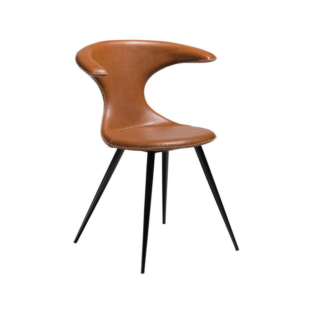 E-shop Hnedá koženková stolička DAN-FORM Denmark Flair