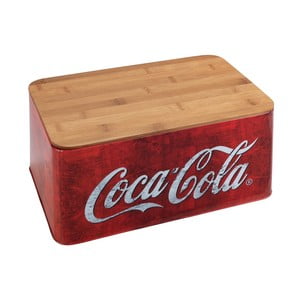 Červený chlebník s bambusovým vekom Wenko Coca-Cola World
