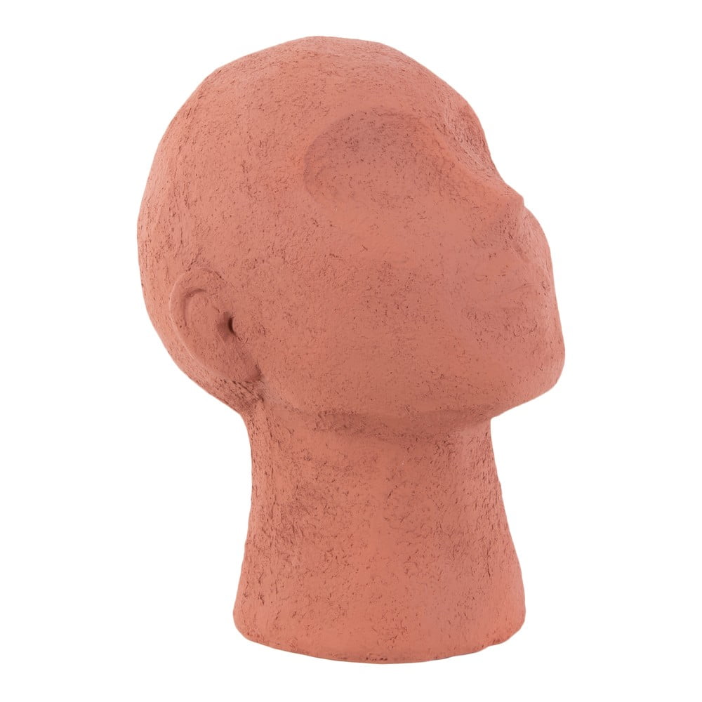 E-shop Terakotovooranžová dekoratívna soška PT LIVING Face Art, výška 22,8 cm