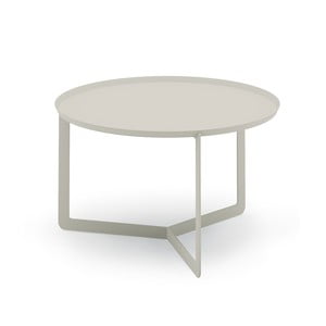 Krémový príručný stolík MEME Design Round, Ø 60 cm