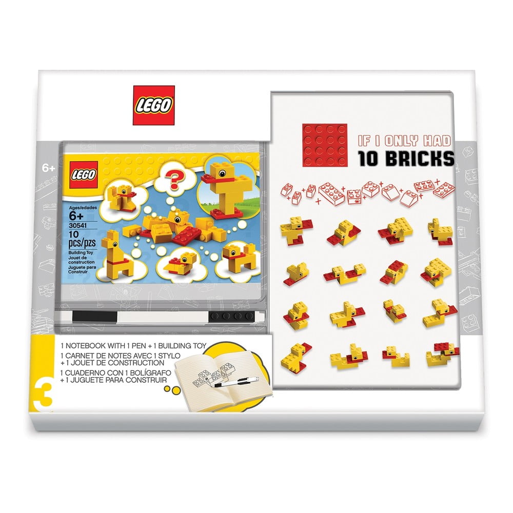 Obrázok Sada zápisníka, pera a stavebnice LEGO® Stationery Classic Ducks