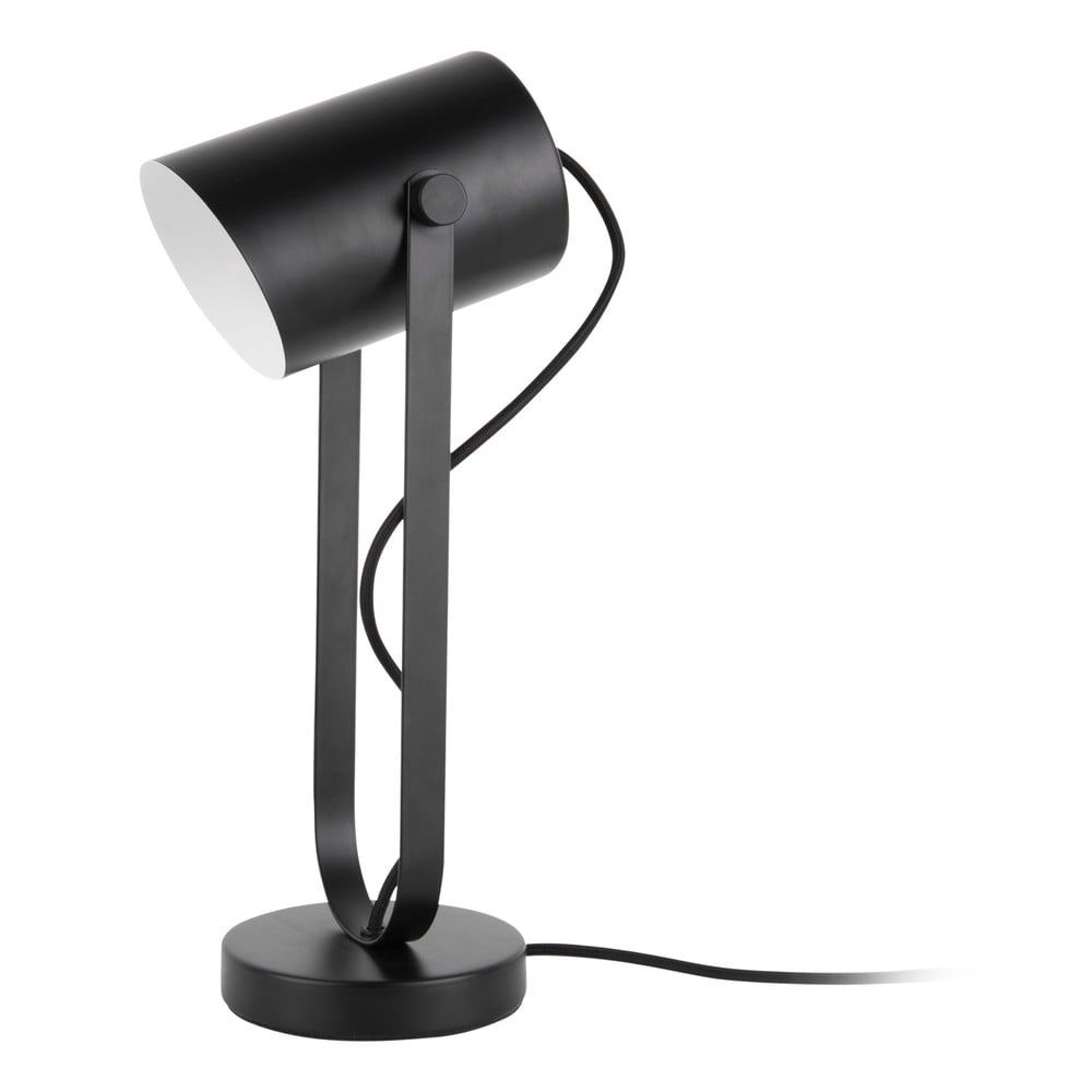 E-shop Čierna stolová lampa Leitmotiv Snazzy