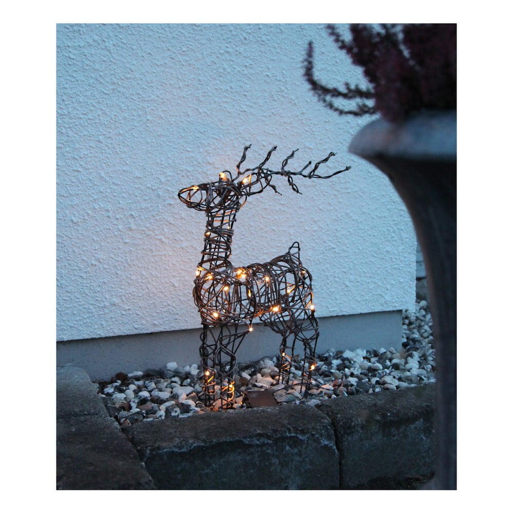 Obrázok Svietiaca LED dekorácia Best Season Silhouette Deer Rattan