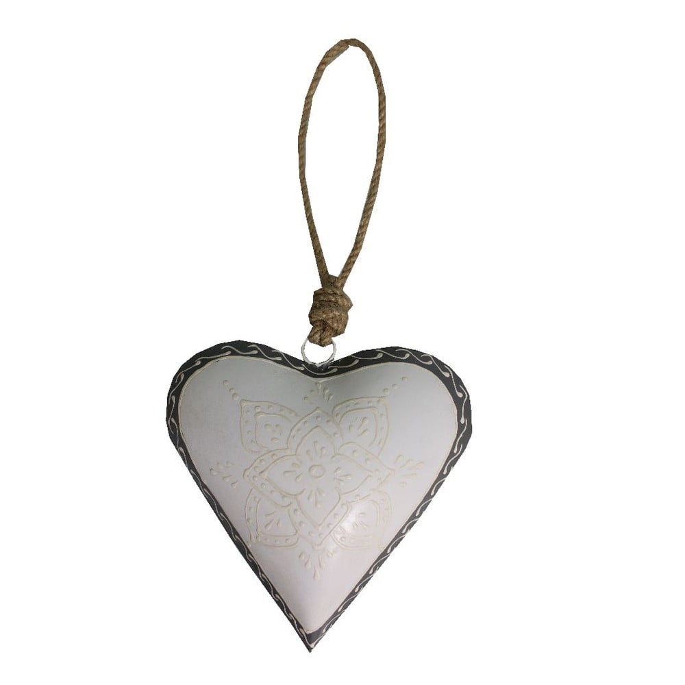 E-shop Dekoratívne srdce Antic Line Light Heart, 16 cm