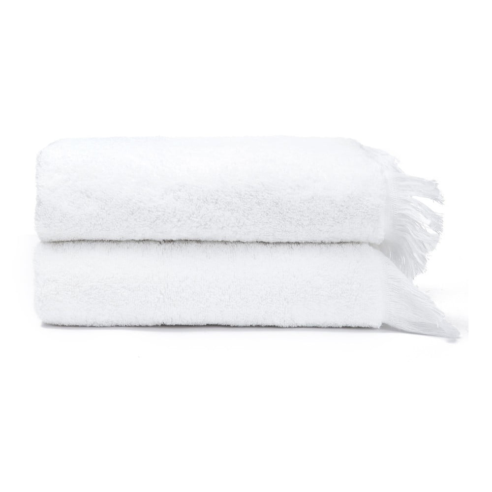E-shop Súprava 2 bielych uterákov zo 100 % bavlny Bonami Selection, 50 × 90 cm