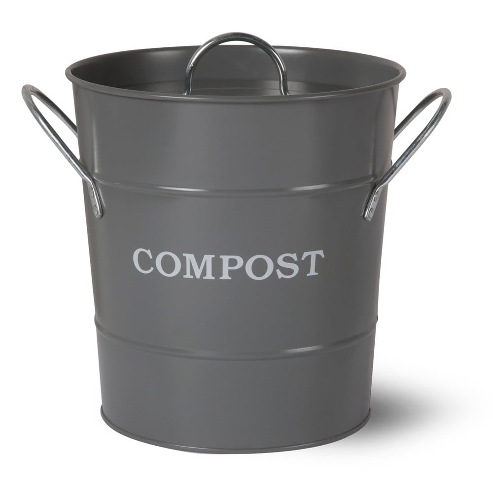 Obrázok Tmavosivý kompostér s vrchnákom Garden Trading Compost, 3,5 l