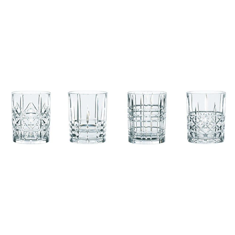 E-shop Sada 4 pohárov na whisky z krištáľového skla Nachtmann Highland, 345 ml